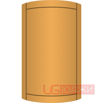 Фасад Эмаль Матовая 19мм Стандарт 6 полукруглый R300 высота 717-916мм