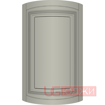 Фасад Эмаль Матовая 19мм Престиж Классика 66 полукруглый R300 высота 357-716мм