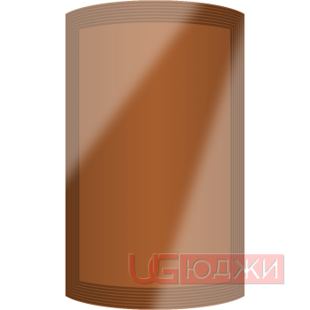 Фасад Эмаль Глянец 19мм Престиж Модерн 77 полукруглый R300 высота 717-916мм