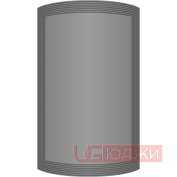 Фасад Эмаль Матовая 19мм Престиж Модерн 77 полукруглый R300 высота 717-916мм