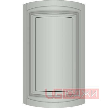 Фасад Эмаль Матовая 19мм Престиж Классика 66 полукруглый R300 высота 717-916мм