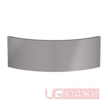 Цоколь полукруглый Эмаль Глянец R300х150мм