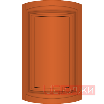 Фасад Эмаль Матовая 19мм Престиж Классика 66 полукруглый R300 высота 717-916мм