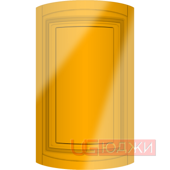 Фасад Эмаль Глянец 19мм Престиж Классика 66 полукруглый R300 высота 717-916мм