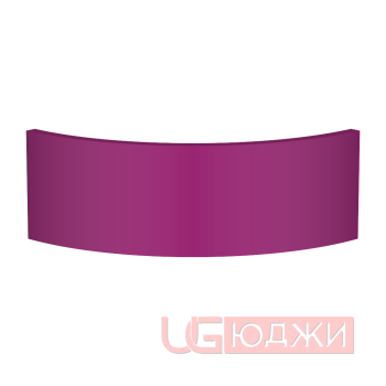 Цоколь полукруглый Эмаль Матовая R300х150мм