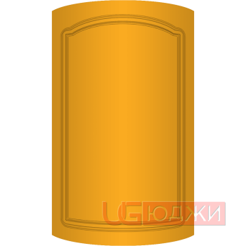 Фасад Эмаль Матовая 19мм Стандарт 3 полукруглый R300 высота 357-716мм