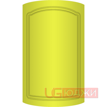 Фасад Эмаль Матовая 19мм Стандарт 3 полукруглый R300 высота 717-916мм