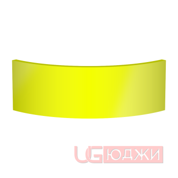 Цоколь полукруглый Эмаль Глянец R300х150мм