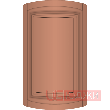 Фасад Эмаль Матовая 19мм Престиж Классика 66 полукруглый R300 высота 357-716мм