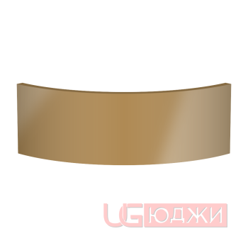 Цоколь полукруглый Эмаль Глянец R300х150мм