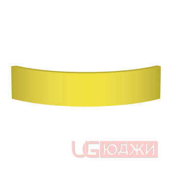 Цоколь полукруглый Эмаль Матовая R300х100мм