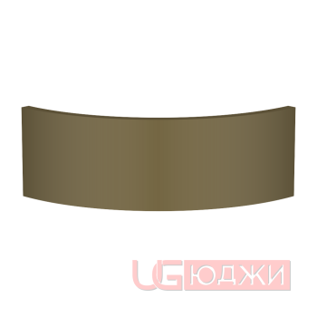 Цоколь полукруглый Эмаль Матовая R300х150мм