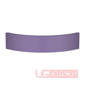 Цоколь полукруглый Эмаль Матовая R300х100мм