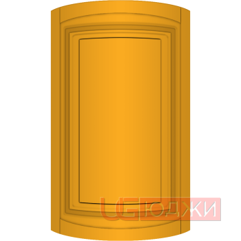 Фасад Эмаль Матовая 19мм Престиж Классика 66 полукруглый R300 высота 357-716мм