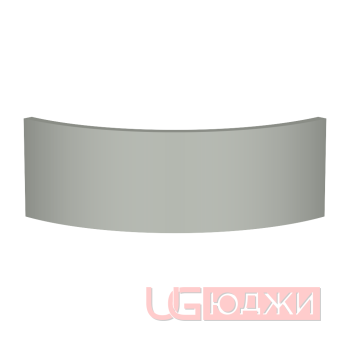 Цоколь полукруглый Эмаль Матовая R300х150мм