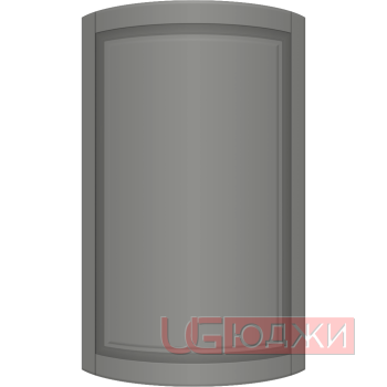 Фасад Эмаль Матовая 19мм Престиж Классика 67 полукруглый R300 высота 717-916мм