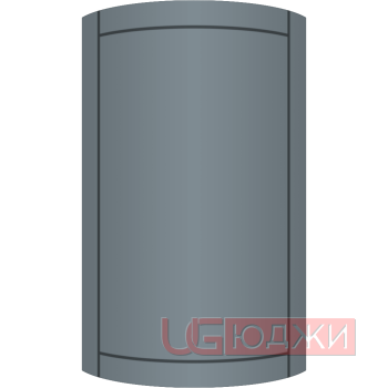 Фасад Эмаль Матовая 19мм Стандарт 6 полукруглый R300 высота 717-916мм