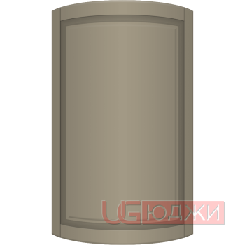 Фасад Эмаль Матовая 19мм Престиж Классика 67 полукруглый R300 высота 717-916мм