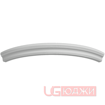 Карниз верхний полукруглый Эмаль Матовая R300х60мм