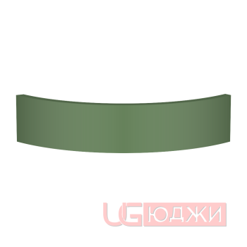 Цоколь полукруглый Эмаль Матовая R300х100мм