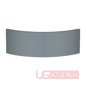 Цоколь полукруглый Эмаль Матовая R300х150мм