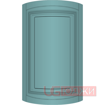 Фасад Эмаль Матовая 19мм Престиж Классика 66 полукруглый R300 высота 717-916мм
