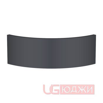 Цоколь полукруглый Эмаль Матовая R300х150мм