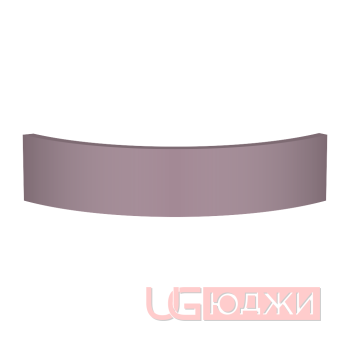Цоколь полукруглый Эмаль Матовая R300х100мм