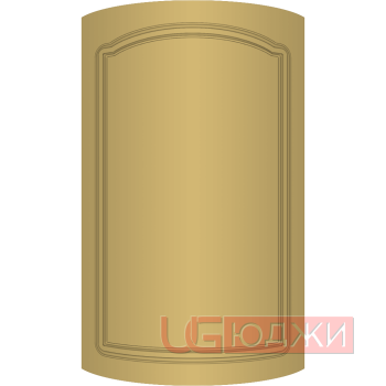 Фасад Эмаль Матовая 19мм Стандарт 3 полукруглый R300 высота 717-916мм