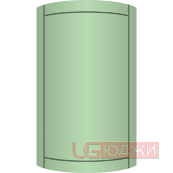 Фасад Эмаль Матовая 19мм Стандарт 6 полукруглый R300 высота 357-716мм