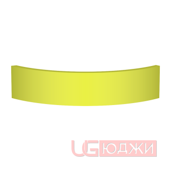 Цоколь полукруглый Эмаль Матовая R300х100мм