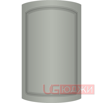 Фасад Эмаль Матовая 19мм Стандарт 11 полукруглый R300 высота 717-916мм