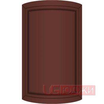 Фасад Эмаль Матовая 19мм Престиж Классика 71 полукруглый R300 высота 717-916мм