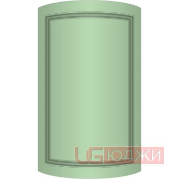 Фасад Эмаль Матовая 19мм Престиж Классика 73 полукруглый R300 высота 717-916мм