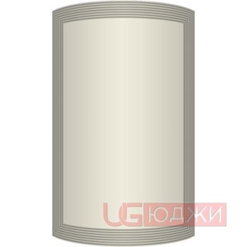 Фасад Эмаль Матовая 19мм Престиж Модерн 77 полукруглый R300 высота 357-716мм