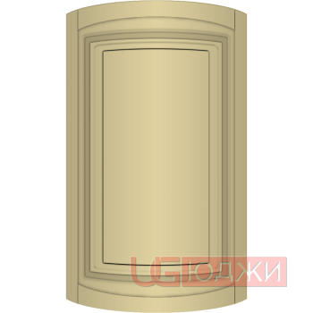 Фасад Эмаль Матовая 19мм Престиж Классика 66 полукруглый R300 высота 717-916мм