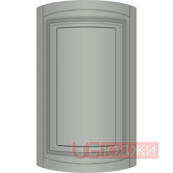 Фасад Эмаль Матовая 19мм Престиж Классика 66 полукруглый R300 высота 717-916мм
