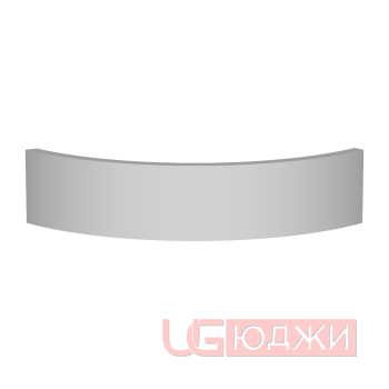Цоколь полукруглый Эмаль Матовая R300х100мм