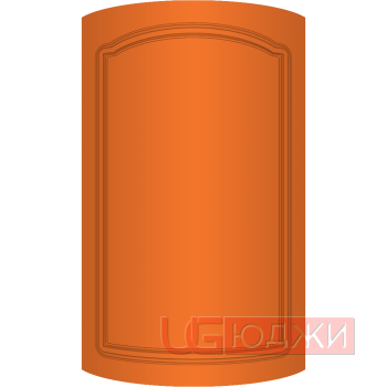Фасад Эмаль Матовая 19мм Стандарт 3 полукруглый R300 высота 717-916мм