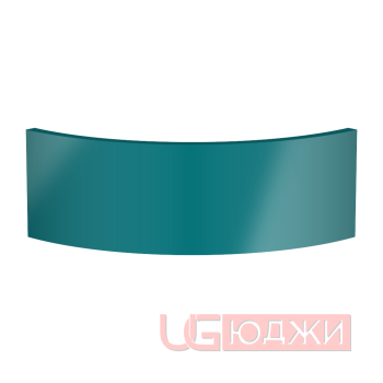 Цоколь полукруглый Эмаль Глянец R300х150мм