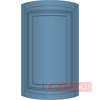 Фасад Эмаль Матовая 19мм Престиж Классика 66 полукруглый R300 высота 717-916мм
