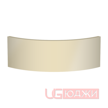 Цоколь полукруглый Эмаль Глянец R300х150мм