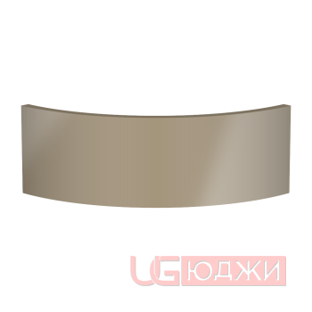 Цоколь полукруглый Эмаль Глянец R300х150мм