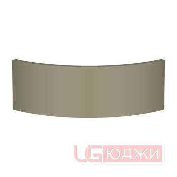 Цоколь полукруглый Эмаль Матовая R300х150мм
