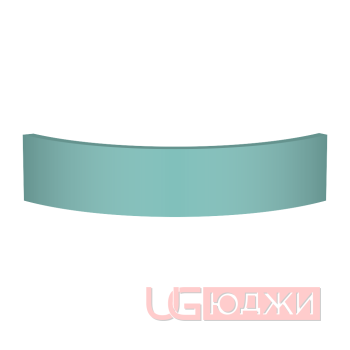 Цоколь полукруглый Эмаль Матовая R300х100мм