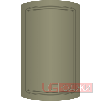 Фасад Эмаль Матовая 19мм Стандарт 1 полукруглый R300 высота 357-716мм