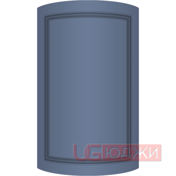 Фасад Эмаль Матовая 19мм Престиж Классика 73 полукруглый R300 высота 357-716мм