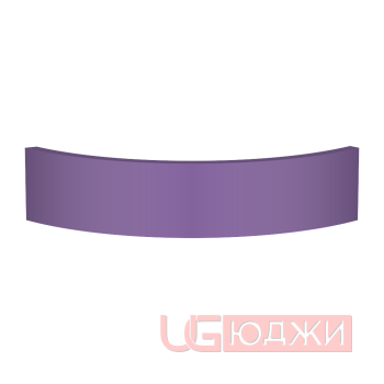 Цоколь полукруглый Эмаль Матовая R300х100мм