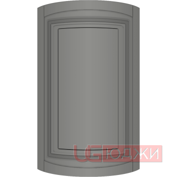 Фасад Эмаль Матовая 19мм Престиж Классика 66 полукруглый R300 высота 357-716мм