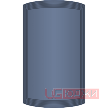 Фасад Эмаль Матовая 19мм Престиж Модерн 77 полукруглый R300 высота 357-716мм